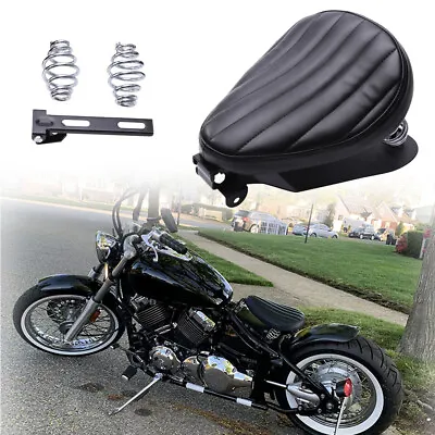 Bobber Motorcycle Leather Bracket Solo Seat For Yamaha V Star XVS 1100 950 650 • $65.68