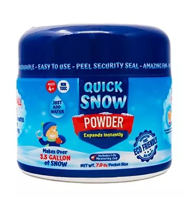 QUICK SNOW POWDER: Instant Snow - Makes 3.5 Gallon Magic Artificial Fake Snow... • $22.62