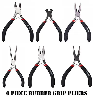 £2.49 • Buy Mini Precision Pliers Set Jewellery Crafts Hobby Tool Soft Grip Spring Loaded 31
