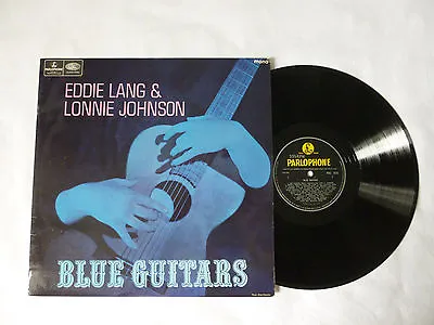 BLUE GUITARS ~ EDDIE LANG & LONNIE JOHNSON ~ NrM/EX ~ 1967 UK MONO JAZZ VINYL LP • £49.99