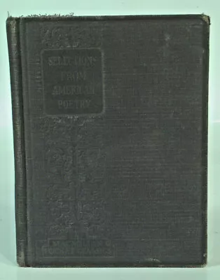 Vintage Book 1930 Selections From American Poetry Macmillan Pocket Classics • $5.99