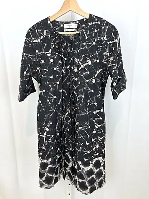 NWT THAKOON Target Shibori Pleated Shirt Dress Belt 20th Anniv Brown Black XS • $23.44