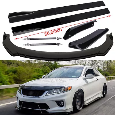 For Honda Accord Coupe Sedan Front Bumper Lip Spoiler + Side Skirts + Rear Lip • $99.99