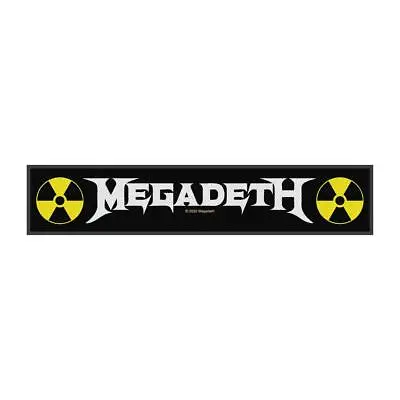 £4.50 • Buy Official Licensed - Megadeth - Logo Superstrip Woven Patch Thrash Metal