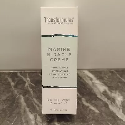 TRANSFORMULAS Marine Miracle Creme 15ml Vitamin C+E Vegan New & Sealed • £19.99