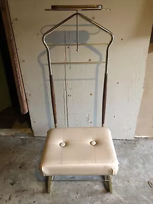 Vintage MCM Men’s Valet Dressing Chair Butler Mid Century Pearl Wick NY • $50