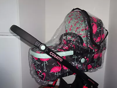 New RAINCOVER Zipped Fits Cosatto Giggle 123 For Stroller Seat Unit/ Carrycot • £14.99