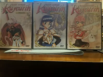 Magic Knight Rayearth Anime Vol. 1 3 & 4 AnimeWorks DVD Lot Of 3 • $14.99