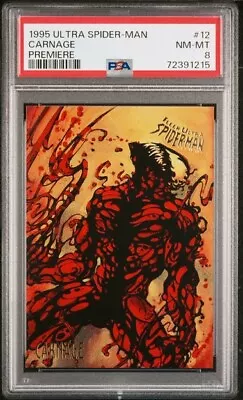 1995 Ultra Spider-Man #12 Carnage Premiere PSA 8 • $29.99