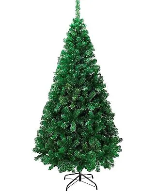 £17.88 • Buy Christmas Tree Green Artificial Xmas Tree 5FT 6FT 7FT  With Metal Stand NEW