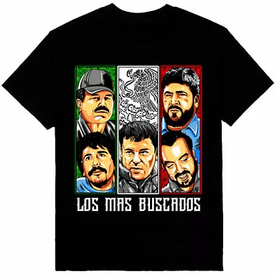 Cartel Empire Los Mas Buscados Mens Heavyweight T-Shirt Print On Shaka Wear Tee • $20.99