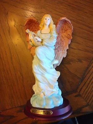 La Verona Collection Angel Stands High Harp Resin Peaceful Watching 10  • $10