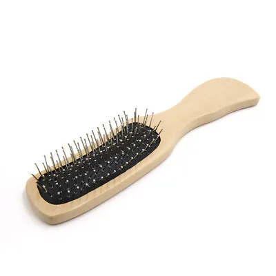 Stainless Steel Pin Cushion Salon Home Use Bristle Wig Hair Brush Hairbrush Comb • $10.11