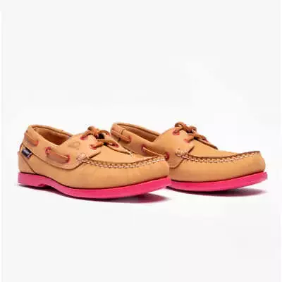 Chatham PIPPA-II-G2-TAN/PINK-L Womens  Leather Casual Slip-On  Shoes • £60