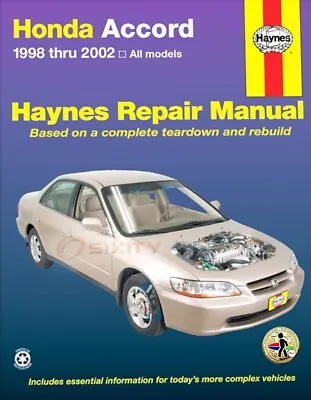 Repair Manual: Honda Accord 1998-2002 (All Models): Haynes Repair Manual #42014 • $40