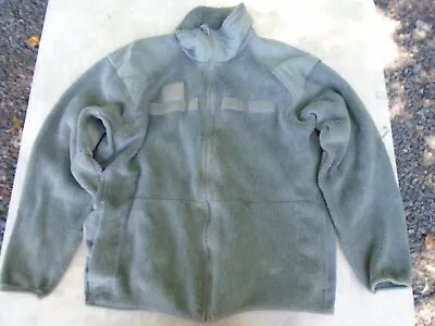 US Military Gen III Polartec Cold Weather Fleece Jacket Green USEABLE W/ FLAWS • $21.99