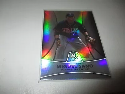 Miguel Sano 2010 Bowman Platinum Prospects Thick Refractor #PP28 /999 • $4.99