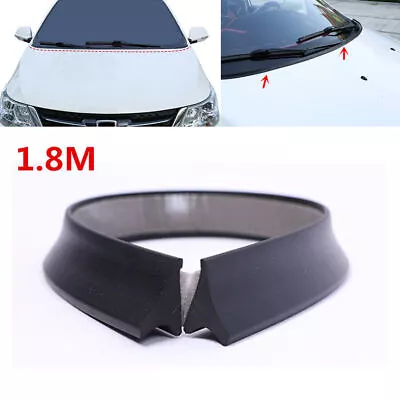 1.8M Rubber Car Front Windshield Seal Strip Trim Water Air Deflector Spoiler 1x • $21.89