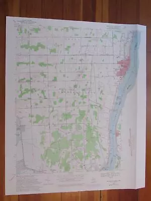 Marine City Michigan 1974 Original Vintage USGS Topo Map • $34.95