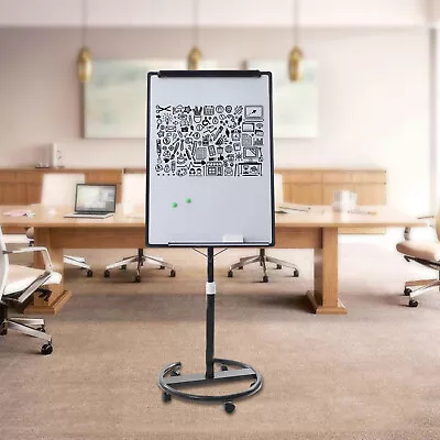 Magnetic Whiteboard 28  X 40  Mobile Dry Erase Office Board W/5 Wheels Holder • $103.55