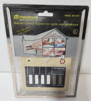 $39.50 • Buy X-10 Powerhouse Mini Controller Model MC460 For X10 Modules Lights & Appliances