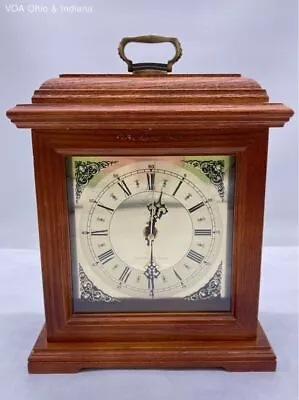 Westminster Chime Clock Mantel Shelf Clock Quartz Wooden Case WORKS • $4.99