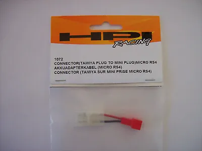 HPI Racing 1072 Micro RS4 Tamiya Plug To Mini Plug Connector • $7.95