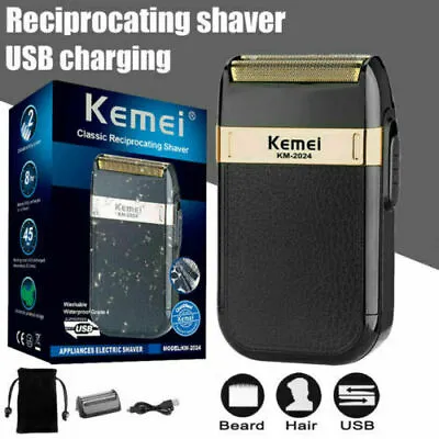 Kemei-2024 Electric Shaver Trimmer Razor Rechargeable Hair Beard Shaving Machine • $12.29