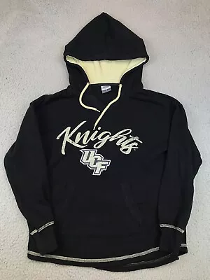 UCF Knights Hoodie Women's Small Black Pullover Hooded Pocket Drawstring Logo • $24.42