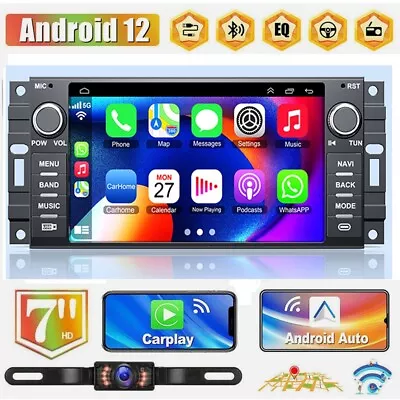 Android 12 Car Stereo GPS Radio Apple Carplay For Jeep Grand Cherokee 2005-2011 • $158.86