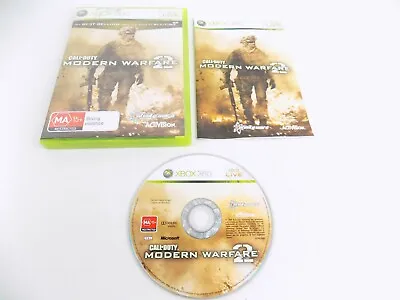 Mint Disc Xbox 360 Call Of Duty Modern Warfare 2 II Free Postage • $13.90