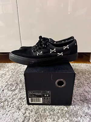 VANS 2007 Syndicate WTAPS Era  S  Cross Bones Black Size 9.5 Vintage Rare • $49.99