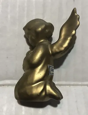 Vintage Sacrart Goebel W Germany Gold Colored Small Angel Figurine • $39.99
