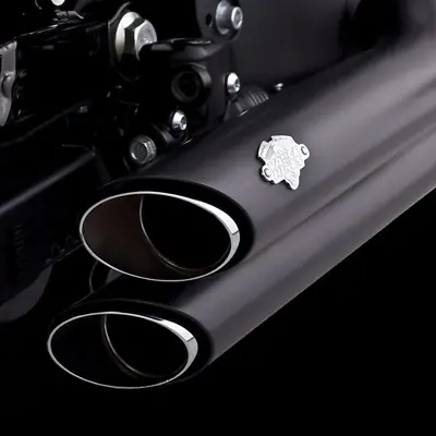 Vance & Hines HD Sportster 14-22 Shortshots Staggered Black Full System Exhaust • $899.99