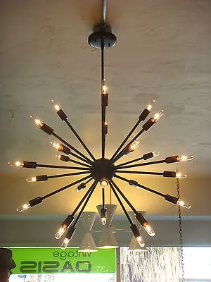 Oil Rubbed Bronze Atomic Sputnik Starburst Light Fixture Chandelier Pendant Lamp • $750