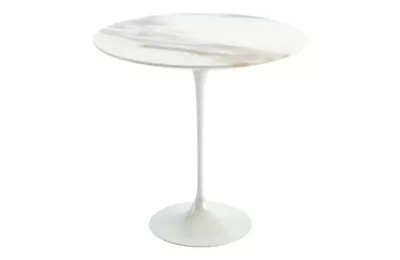 Brand New In Box 'Saarinen Marble Side Table With White Base' By Knoll • £650