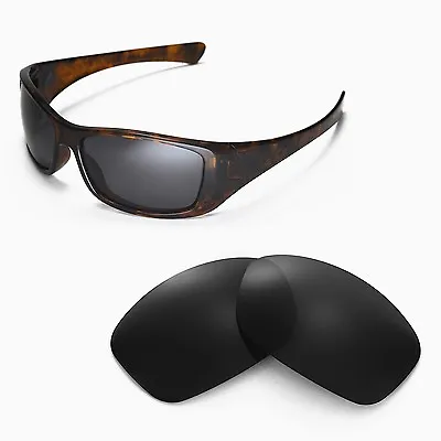 New Walleva Black Replacement Lenses For Oakley Hijinx Sunglasses • £20.87