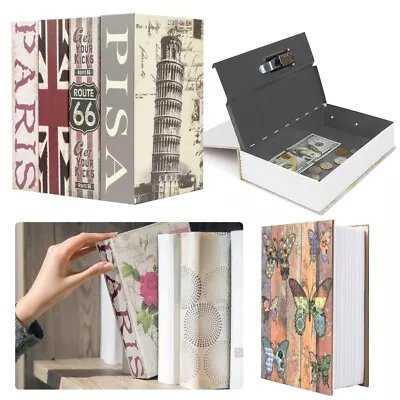 £9.99 • Buy Secret Dictionary Book Safe Money Metal Cash Security Box Lock Hidden Password