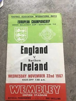 £2 • Buy FA European Championship Programme - England V Northern Ireland 22nd Nov 1967 
