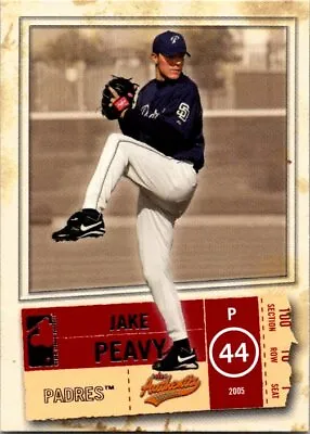 2005 Fleer Authentix Baseball #93 Jake Peavy • $3