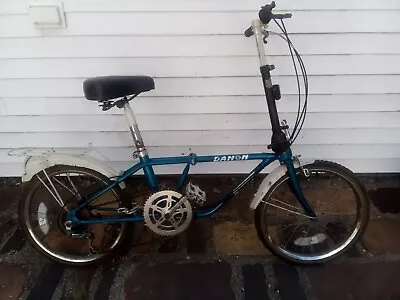 Vintage Dahon 1987 Vintage 6speed Folding Bike  classic Rare Blue Metallic  • $150