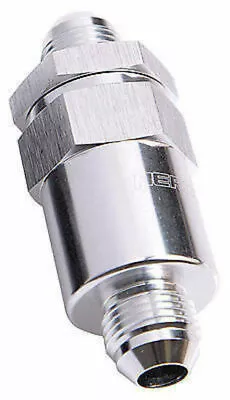 Aeroflow Billet Fuel Filter -6AN Silver 30 Micron Bronze Filter AF609-06S • $35.14