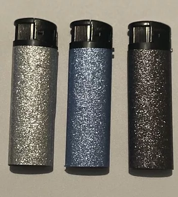 £3.99 • Buy 3 EXTREME GLITTER Electronic Lighters Gas Refillable Bling Sparkle Summer Fest