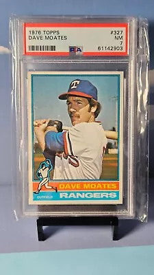 1976 Topps Dave Moates #327 PSA 7 • $20