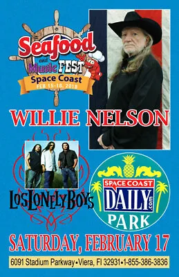 $13.99 • Buy Willie Nelson Replica 2018 Concert Poster
