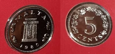 1980 Malta Proof 5 C Altar In The Temple Of Hagar Qim • $9.99