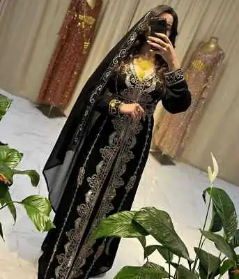 Dubai Moroccan Abaya Kaftan Luxury Modern Islamic Farasha Long For Women Dresses • $125.55