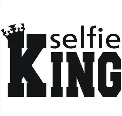 BRAND New SELFIE KING White T-Shirts Small To 5XL • $24.95