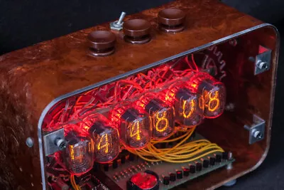 £141.96 • Buy NIXIE Tube Steampunk Desktop Clock Vintage Retro Fallout Design Made In Ukraine
