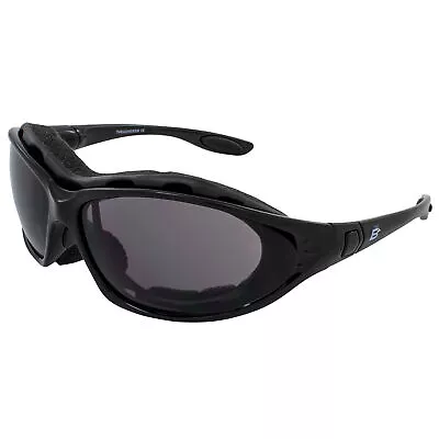 Birdz Thrasher Motorcycle Sunglasses + Goggles Black Frames Smoke Anti-Fog Lens • $11.99